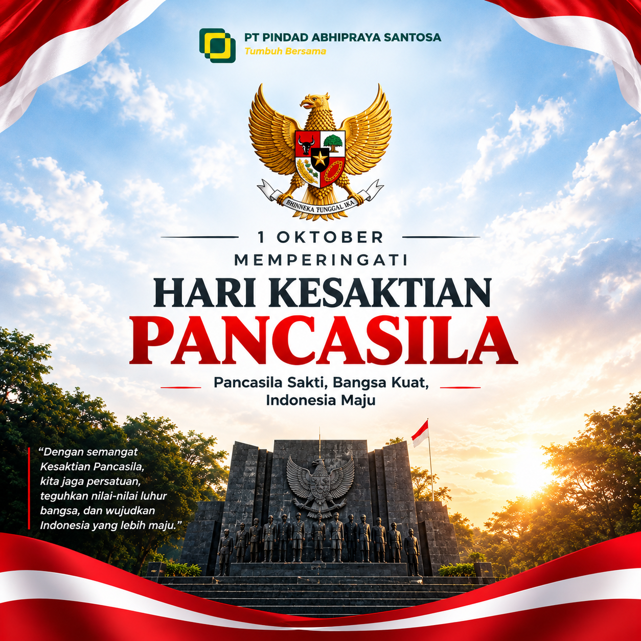 Hari Kesaktian Pancasila 01 Oktober 2026